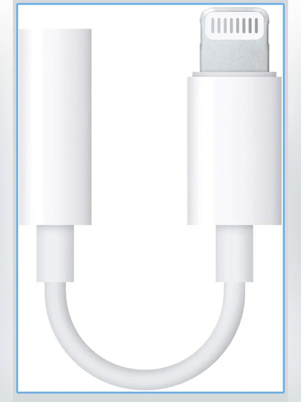 Apple Lightning to Headphone Jack Adapter - White, NIB
